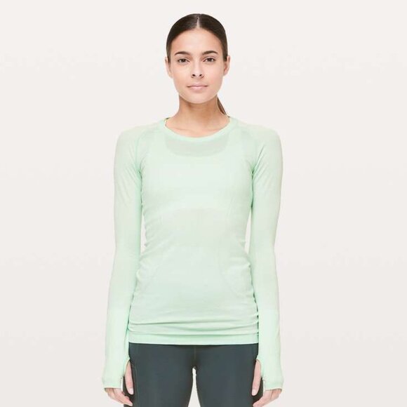 Lululemon Women's Swiftly Tech Long Sleeve Crew - Misty Mint Green - Picture 1 of 8